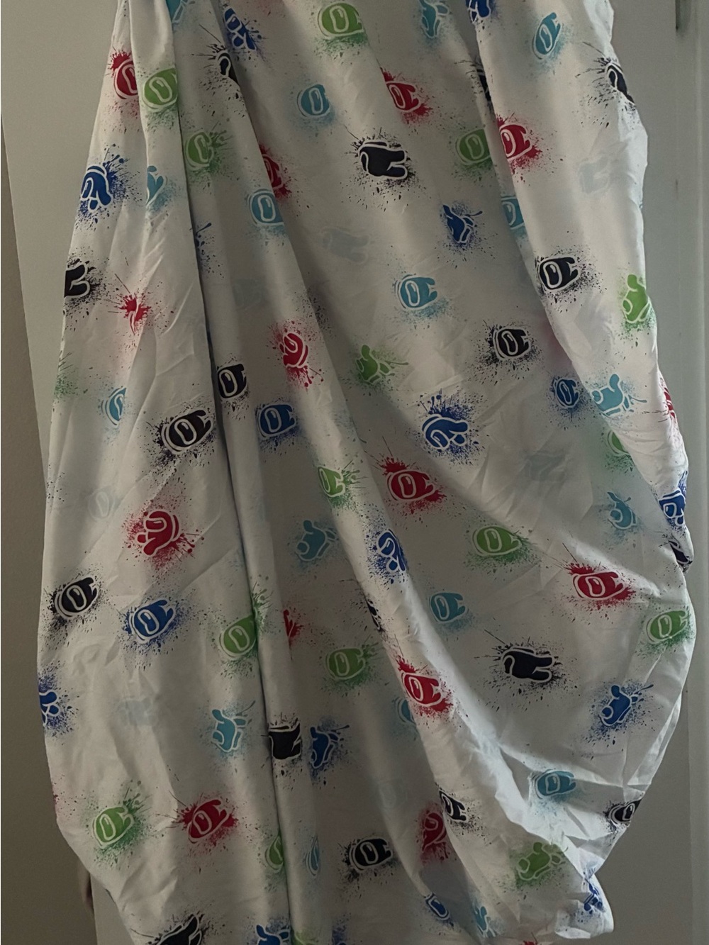 Among Us Full Size Multi-Color Print Fitted Bedding Sheet - White
